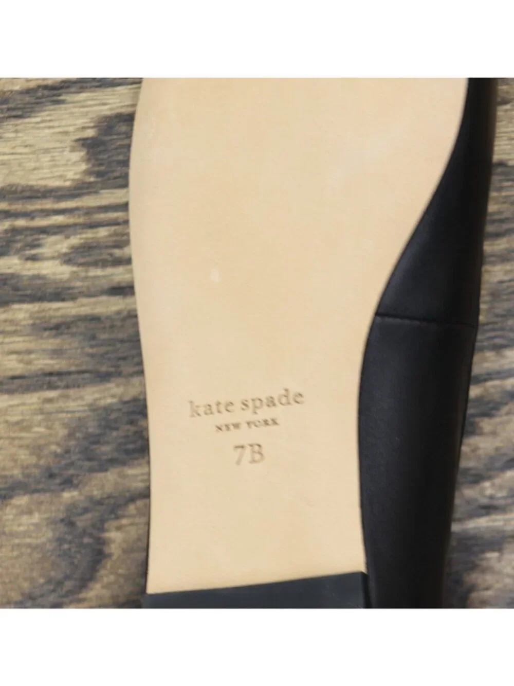 Kate Spade New York Womens Deco Bow Smooth Leather Ballet Flats KM817 Black 7B